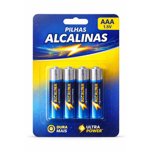Pilha Alcalina AAA unidade