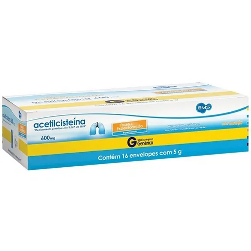 ACETILCISTEINA 600MG 16ENV EMS