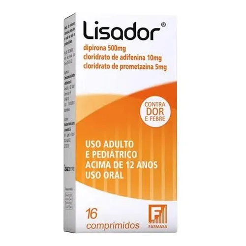 LISADOR 500MG 16CP