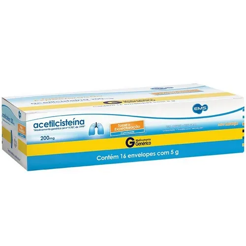 ACETILCISTEINA 200MG 16ENV EMS