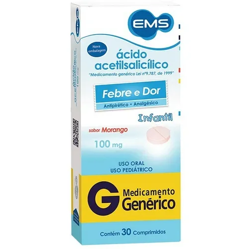 AAS 100MG 30CP EMS