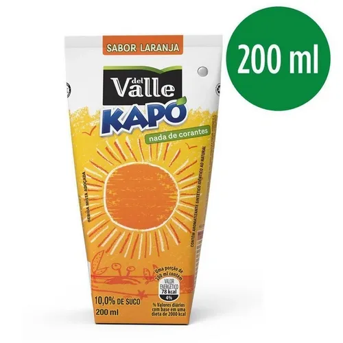 SUCO KAPO LARANJA 200ML